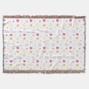 Stilisierte Herzmuster Decke