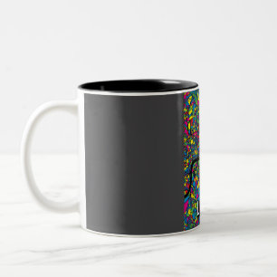 Stilisierte London Map Poster in Pop Art Style Zweifarbige Tasse