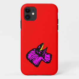 Stilisierte Neon Pink Frilled-NackenLizard Case-Mate iPhone Hülle