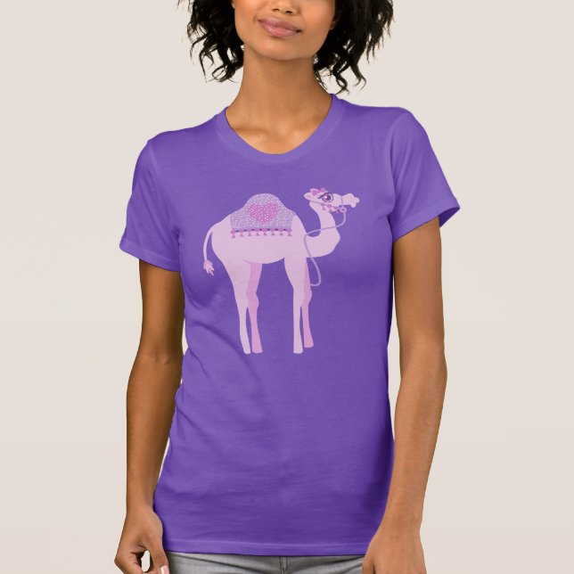 Stilisierte niedliche, humplierte Kamel-T - Shirt (Vorderseite)