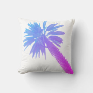 Stilisierte Palmen Pastel Green Tropical Kissen