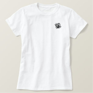 Stilisierte Panda bestickte Polo