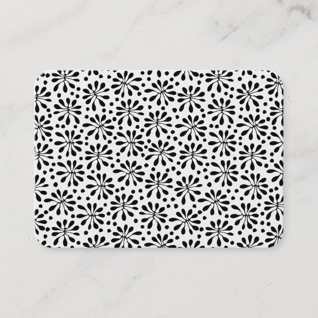 Stilisierte Pflanze Muster 20818 Visitenkarte (Vorderseite)