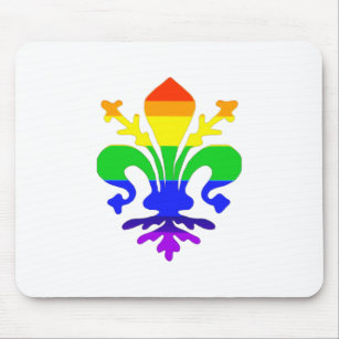 Stilisierte Rainbow-Lilie Mousepad