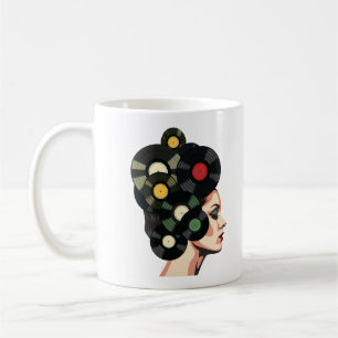 Stilisierte Retro-Vinyl-Schallplattenposter-Kunst Kaffeetasse