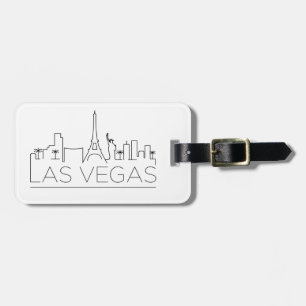 Stilisierte Skyline Las Vegass Gepäckanhänger