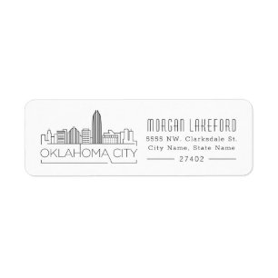 Stilisierte Skyline   Oklahoma City