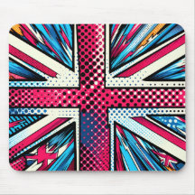 Stilisierte Union Jack-Mauspad