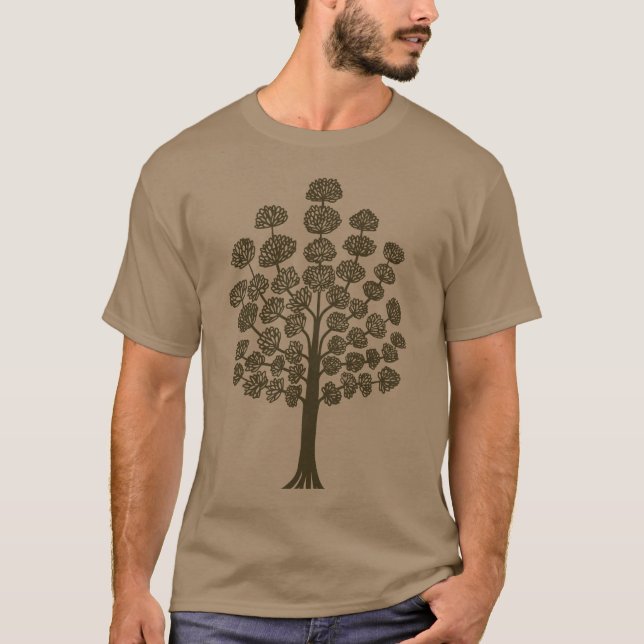 Stilisierter Baum T-Shirt (Vorderseite)