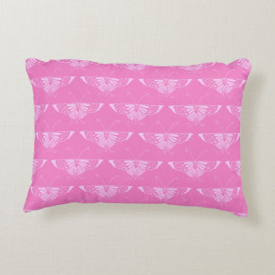Stilisierter Deco-Schmetterling - Orchidee Pink Zierkissen