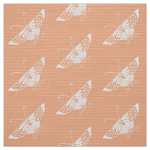 Stilisierter Deko Butterfly, Pastel Peach Stoff