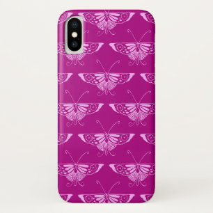 Stilisierter Deko-Schmetterling - Magenta und Rosa title_seo2