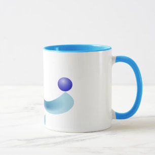 stilisierter Delfin Keramikbecher Tasse