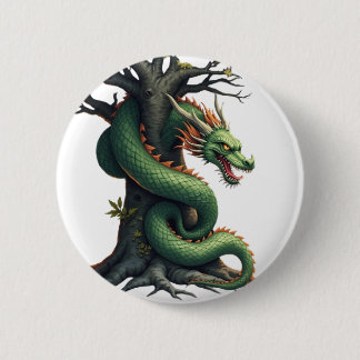 Stilisierter Drache Button