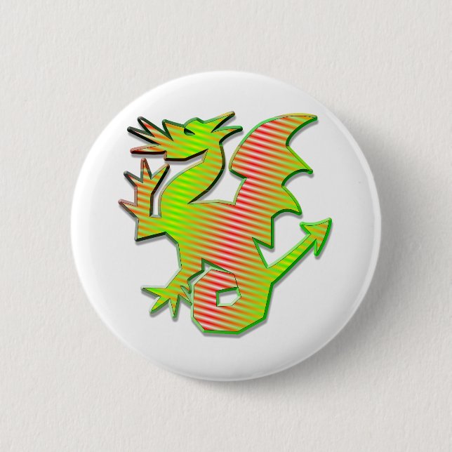 Stilisierter Drache Button (Vorderseite)