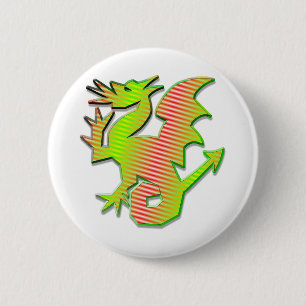 Stilisierter Drache Button