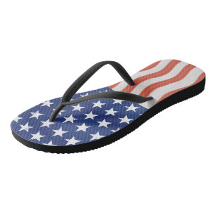 Stilisierter Entwurf der amerikanischen Flagge Flip Flops