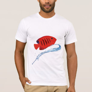 Stilisierter Flammen-Engel T-Shirt