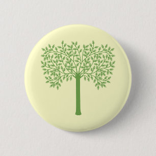 Stilisierter Grünbaum Button