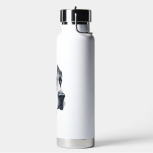 Stilisierter Kopf einer Dänischen Dogge Trinkflasche