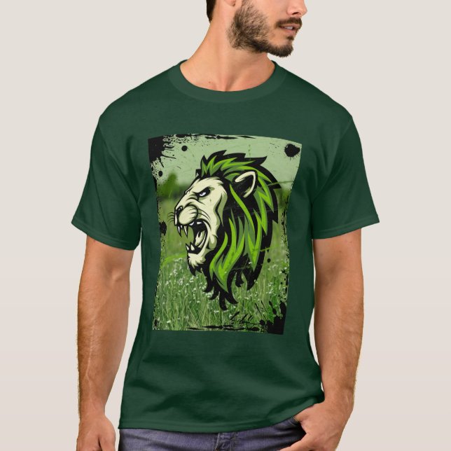 Stilisierter Löwe T-Shirt (Vorderseite)