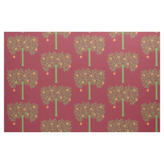 Stilisierter Orangenbaum Stoff (Yard (91,4 cm))