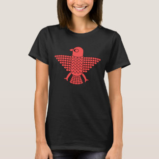 Stilisierter Roter Falken T-Shirt