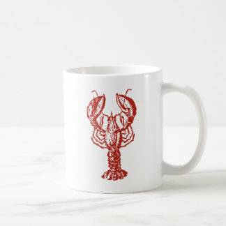 Stilisierter roter Hummer Kaffeetasse
