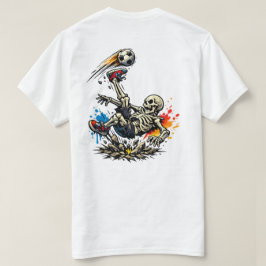 Stilisierter Skelett-Fahrrad-Kick-Soccer-Becher | T-Shirt