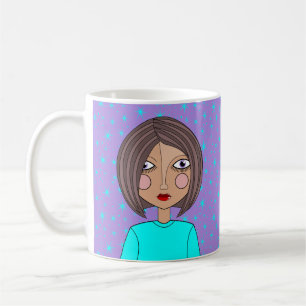 Stilisierter Tasse Pretty Face