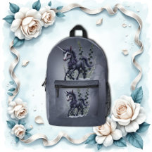 Stilisiertes Einhorn in floraler Pracht.