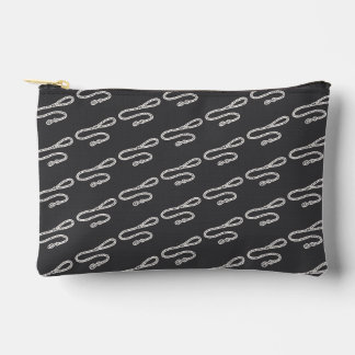 Stilisiertes Hundeleinen-Designmuster Zubehörtasche
