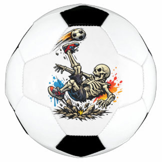 Stilisiertes Skelett Fahrradkick Fußball Tasse | L