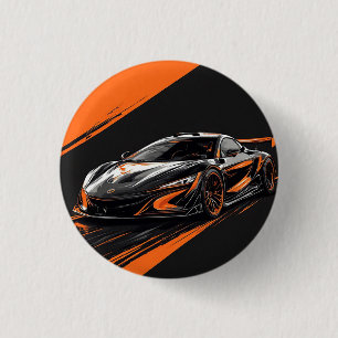 Stilisiertes Sportauto Button