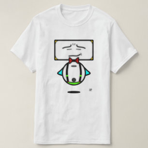 stilistische coole Roboter mit rotem Papillon Vers T-Shirt