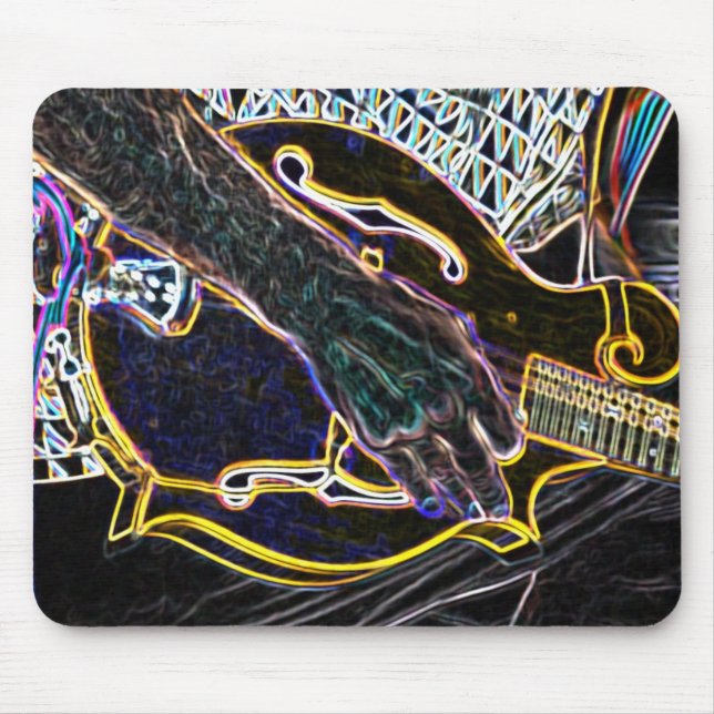 stilized Gitarrenmusik-Lied mousepad (Vorne)
