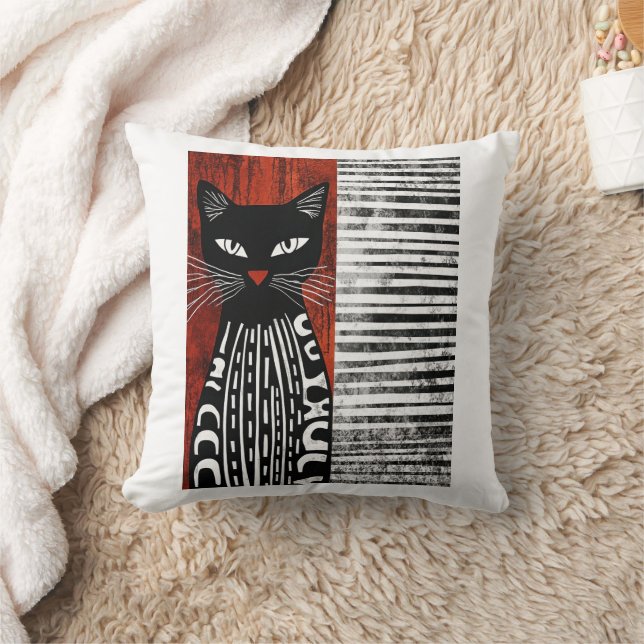 Stilkatzenprint Kissen (Decke)