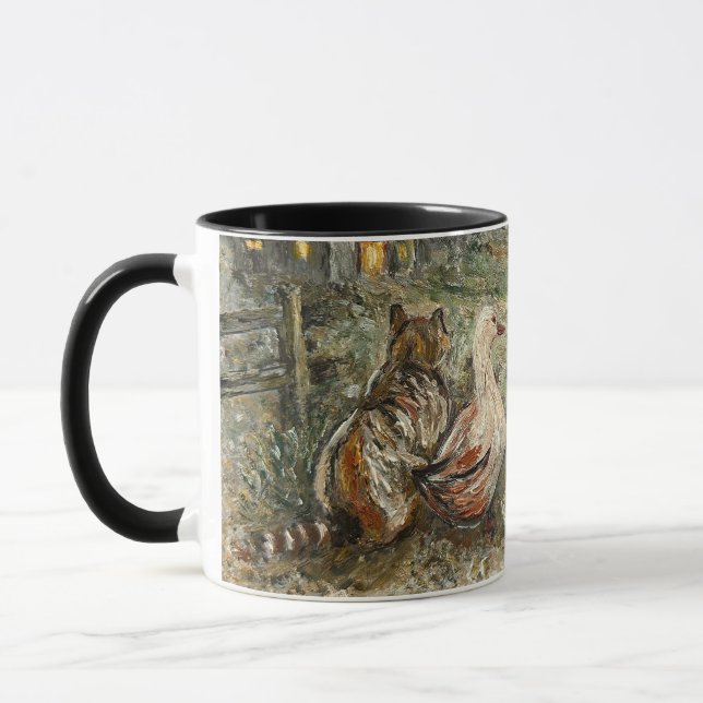 Still beobachtete skurrile Farmhaustiere  Tasse (Links)