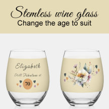 Still fabulous at 70 add name floral orange