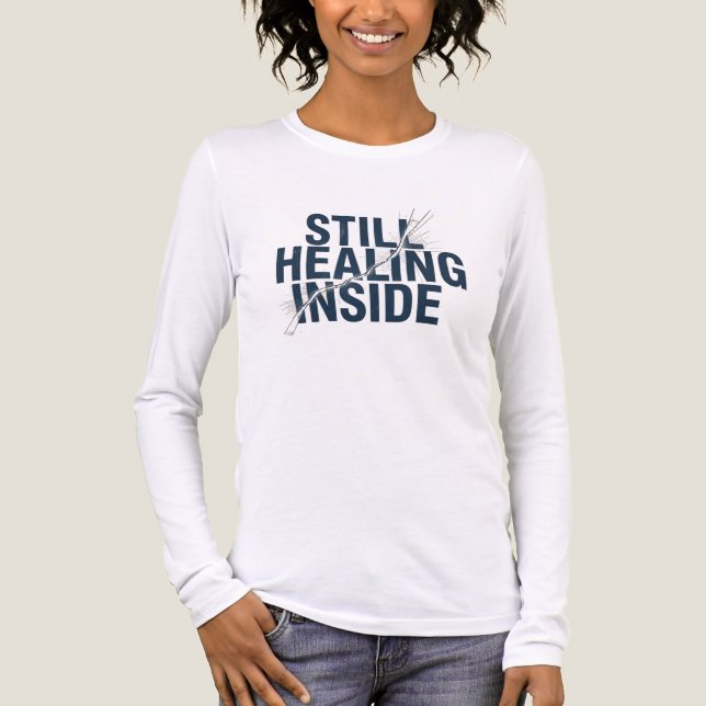 Still Healing Inside – Brain Injury Awareness  Tri-Blend Shirt (Vorderseite)
