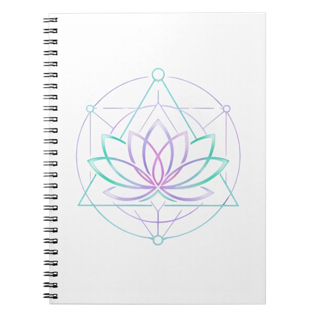 Still I Bloom Neon Lotus Journal Notizblock (Vorderseite)