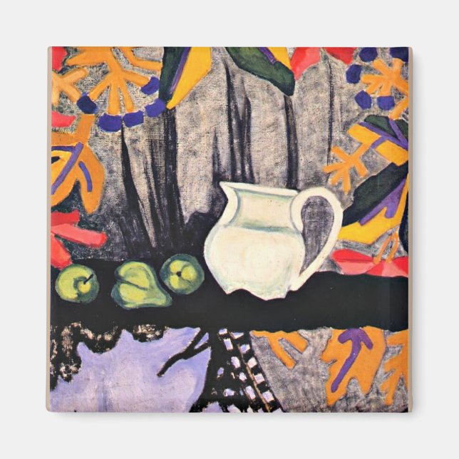 Still Life, 1910 Gemälde von Olga Rozanova, Magnet (Vorne)