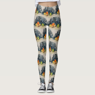 Still Life Äpfel und Tuch von Paul Cézanne Leggings