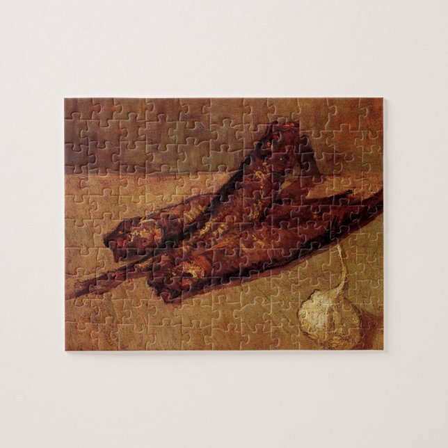 Still Life Bloaters and Garlic by Vincent van Gogh (Horizontal)