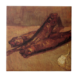 Still Life Bloaters and Knolic von Vincent van Gog Fliese