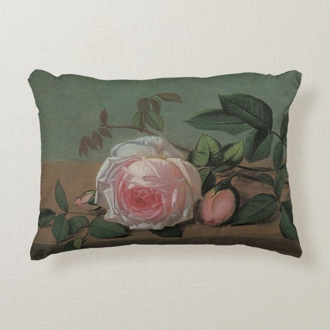 Still Life-Blume an der Lecke von Otto Ottesen Dekokissen (Vorderseite)