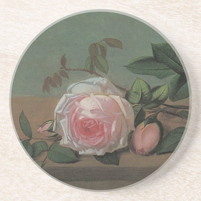 Still Life-Blume an der Lecke von Otto Ottesen Getränkeuntersetzer (Vorne)