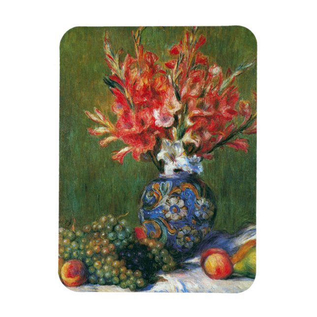 Still Life Blume und Frucht von Pierre Renoir Magnet (Vertikal)