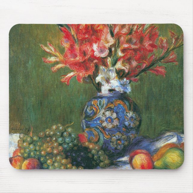 Still Life Blume und Frucht von Pierre Renoir Mousepad (Vorne)