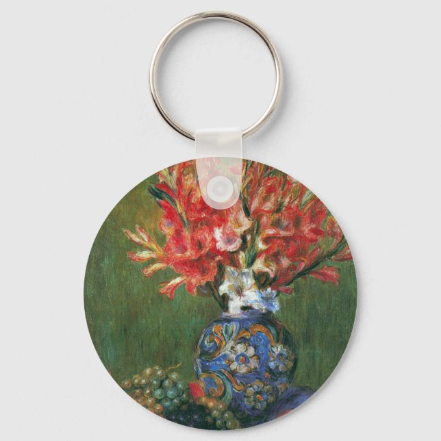 Still Life Blume und Frucht von Pierre Renoir Schlüsselanhänger (Vorderseite)